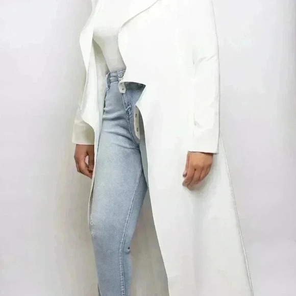 Not This Time Off White Trench Coat - Picture 2 of 7